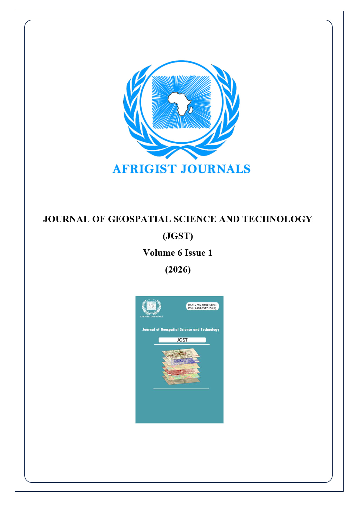 Journal of Geospatial Science and Technology